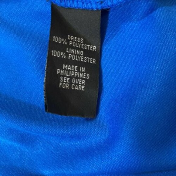 Scoop Neckline Dress W/ Woven/Elastic IN San Francisco Blue Soft - Picture 6 of 10